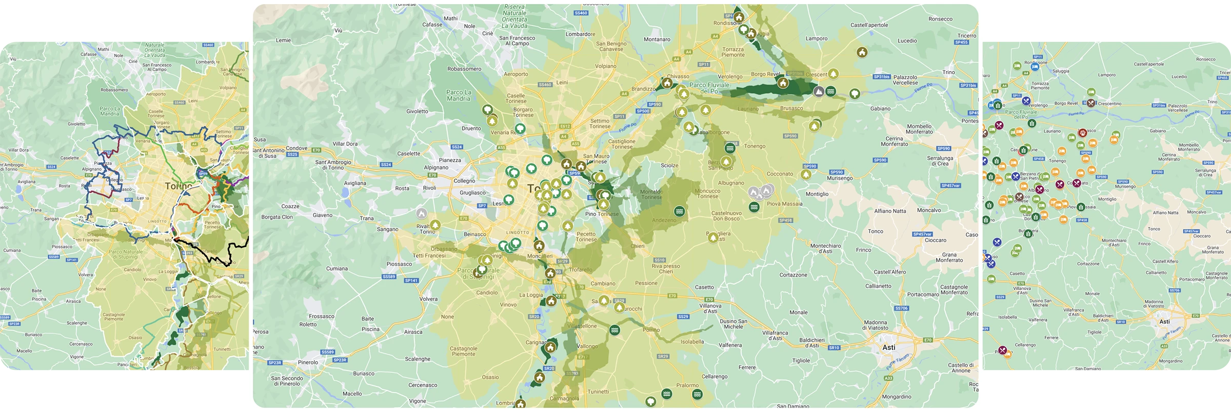 Mappe Riserva Collina Po